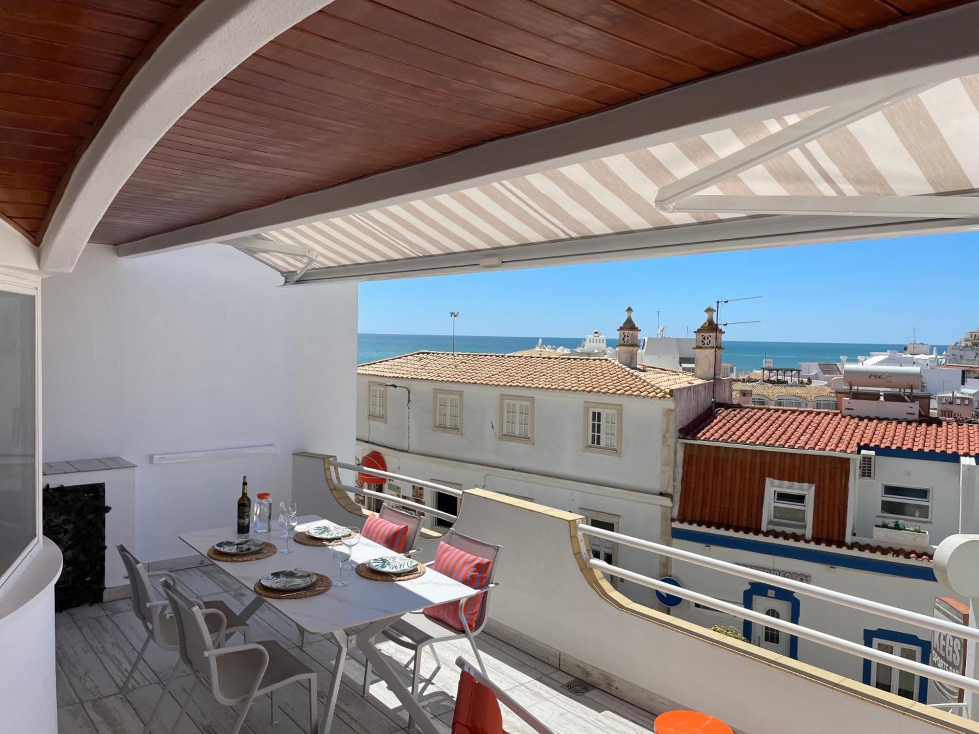 Ocean Balcony Apartment Albufeira Bagian luar foto